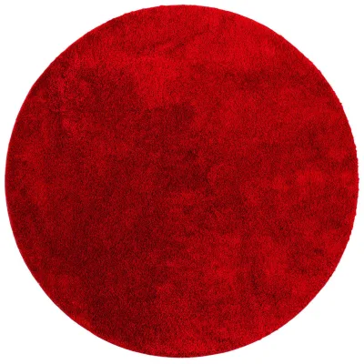 Snapstyle Hochflor Weinrot 160x160 cm