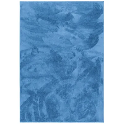 Snapstyle Hochflorteppich Blau 80x320 cm