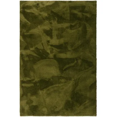 Snapstyle Hochflorteppich Grün 160x160 cm