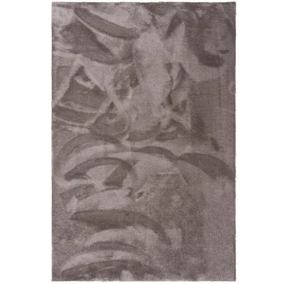 Snapstyle Hochflorteppich Taupe 100x100 cm