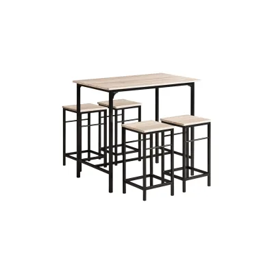 SoBuy Bartisch Natur 100x87x60 cm