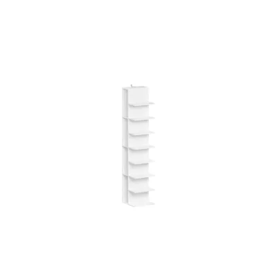 SoBuy Bücherregal, Stapelregal mit 10 Fächern Weiß 30x32,5x146,8cm Minimalistisch