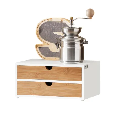 SoBuy Kaffee-Kapselständer Natur 30x14x20 cm