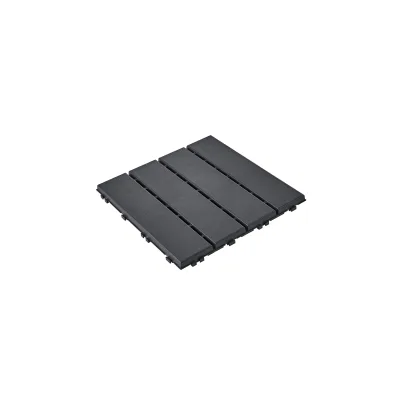 SoBuy Raumteiler mit Rastverschluss Schwarz 30x30x2cm Modern