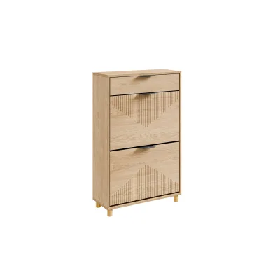 SoBuy Schuhschrank 1 drawer Hell Eiche 60x24x95cm Modern