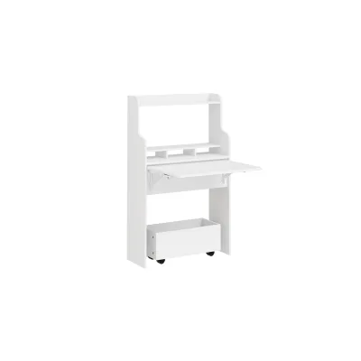 SoBuy Wandklapptisch mit 1 Schublade Weiß 61x25x100cm Modern