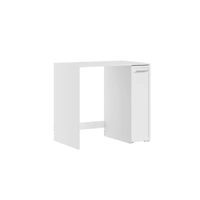 SoBuy Waschmaschinenunterschrank mit Wäschekommode und Aufbewahrungsschrank, 1 Schublade Weiß