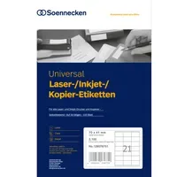 Soennecken Universaletikett 70 x 41 mm (B x H)
