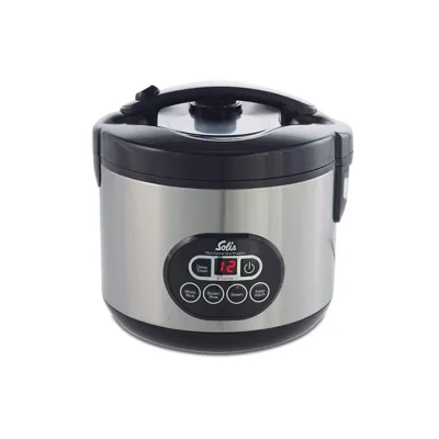 Solis Reiskocher & Dampfgarer 500 W, 1,2L Volumen, Timer, Beschichtung