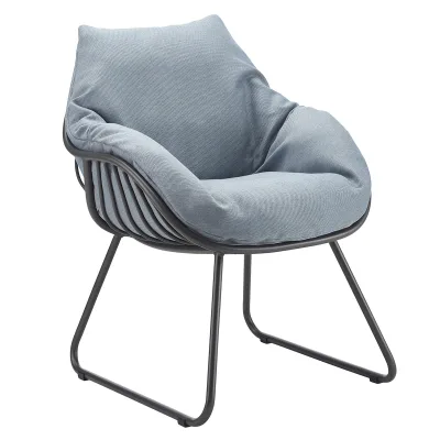 Solpuri CHILL Dining Sessel - Aluminium anthrazit / Mumbai blue-grey