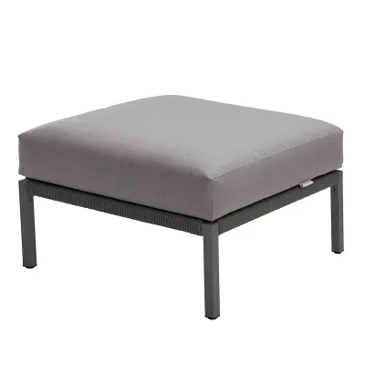 Solpuri CLUB Lounge Hocker - Aluminium String-Flex anthrazit / Bombay anthrazit