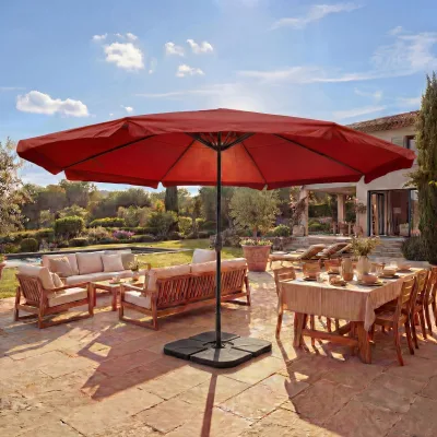 MCW Sonnenschirm Bordeaux 500x500 cm