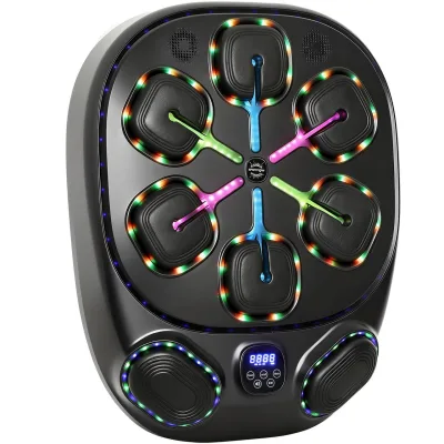 SPORTNOW Music Boxing Machine, elektronische LED Boxmaschine mit Doppel Schlagzonen