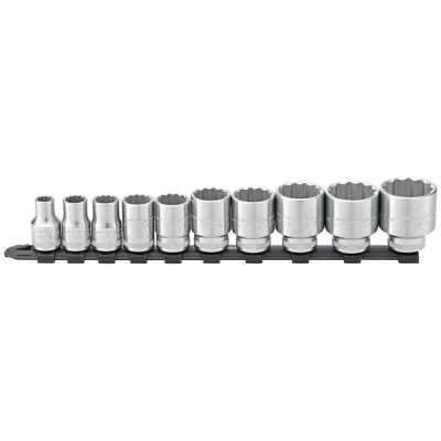 Stahlwille 1/2 Satz Steckschlüsseleinsätze auf Steckschlüsselleiste 10-32mm 10 tlg.