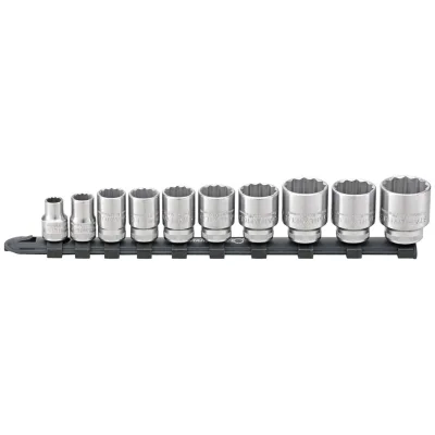 Stahlwille 3/8 Satz Steckschlüsseleinsätze auf Steckschlüsselleiste 8-24mm 10 tlg.
