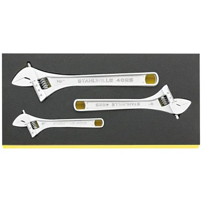 Stahlwille Einmaulschlüssel-Satz verstellbar TCS 4025/3 6 -10mm 3 tlg.