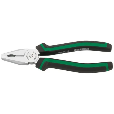 Stahlwille Kombinationszangen L.180mm Kopf verchromt Griffe 2-Komponenten-Griffe