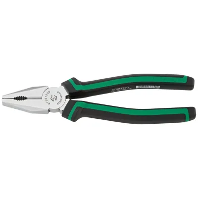 Stahlwille Kombinationszangen L.200mm Kopf verchromt Griffe 2-Komponenten-Griffe