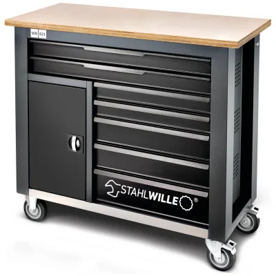 Stahlwille Mobile Werkbank WB 621 7 Schubl. anthrazit, RAL 7016; schwarz, RAL 9005 L.500mm x B.1150mm x H.1045mm