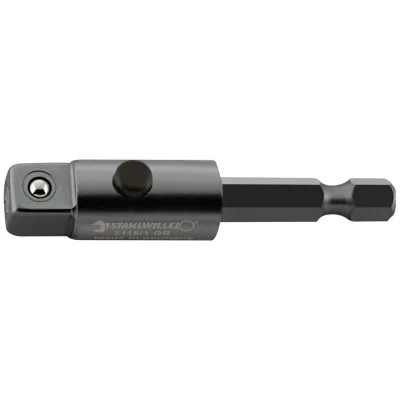 Stahlwille QR-Bit-Verbindungsteil, maschinenbetätigt 6kant 1/4 Außen-4kant 1/2 L.50mm