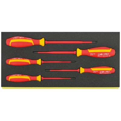 Stahlwille TCS-Sortiment VDE-Schraubendreher DRALL+ DRALL⁺ TCS 4676/5 VDE TORX 5 tlg.