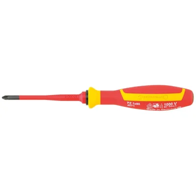 Stahlwille VDE-PZ-Kreuzschlitzschraubendreher DRALL+ Gr. PZ1 L.80mm, Art.Nr. 46713001