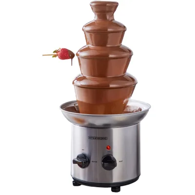 Steinborg Edelstahl Schokoladenbrunnen 4-Etagen 1250g Kapazität 190W
