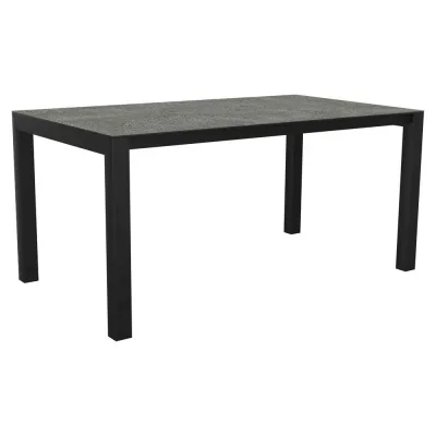 Stern Ausziehtisch 130/180x80 cm Aluminium anthrazit mit Tischplatte Silverstar Flint