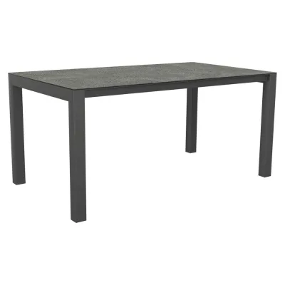 Stern Ausziehtisch 130/180x80 cm Aluminium graphit mit Tischplatte Silverstar Flint