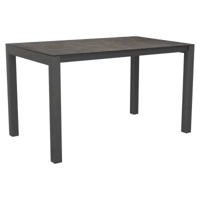 Stern Ausziehtisch 130/180x80 cm Aluminium graphit mit Tischplatte Silverstar Stone