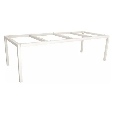 Stern Tischgestell 250x100 cm Classic Aluminium weiß mit Nivelliersystem