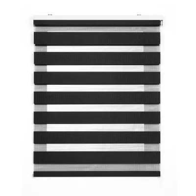 Storesdeco Doppelrollo Grau 60x180 cm