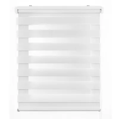 Storesdeco Doppelrollo Weiß 80x250 cm