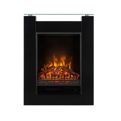 Studio 5 Elektrischer Kamin Heizlüfter 900/1800 W Fernbedienung Schwarz