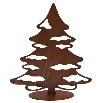 Tannenbaum 'Felix 350', Metall, rostfarben, Höhe ca. 35 cm