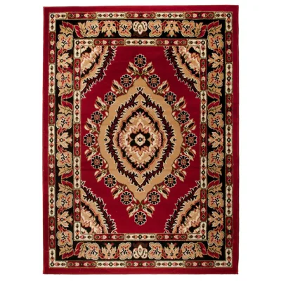 Tapiso Teppich Beige, Rot 220x300 cm