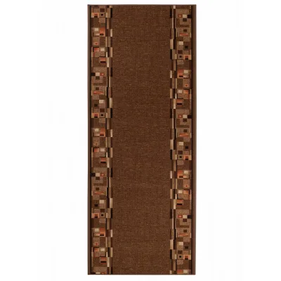 Tapiso Teppichläufer Braun 100x900 cm