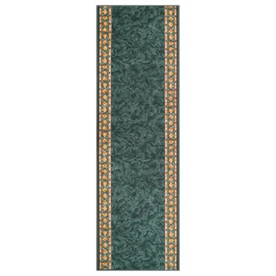 Tapiso Teppichläufer Dunkelgrün 100x900 cm