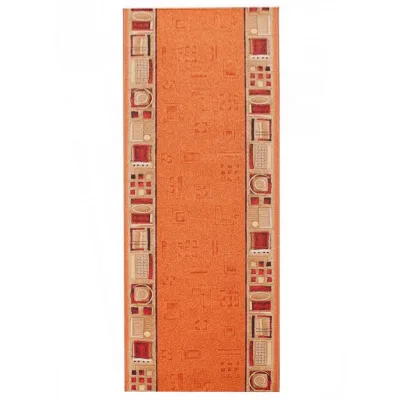 Tapiso Teppichläufer Orange, Rot 80x1400 cm
