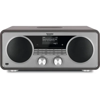 TechniSat DIGITRADIO 602   Kompaktanlage mit DAB, UKW, Internet, 70 W anthrazit/silber