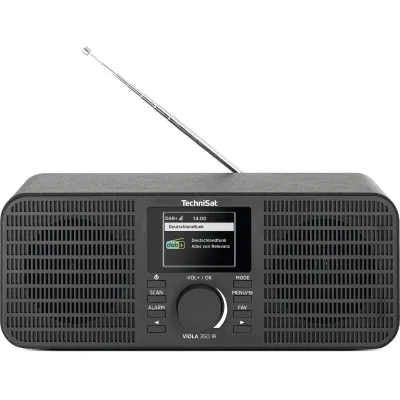 TechniSat VIOLA 350 IR – 16 Watt Stereo Internetradio mit DAB+, UKW, Bluetooth, AUX in, Kopfhöreranschluss schwarz
