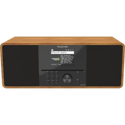 TELESTAR DAB+ Internetradio mit CD-Player TOP 300 Holz