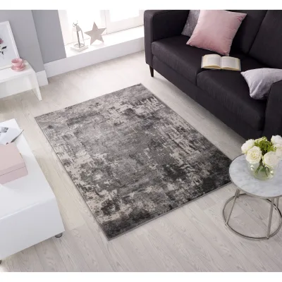 Teppich abstrakt Grau 120 x 170 cm - DEE   Kadima Design