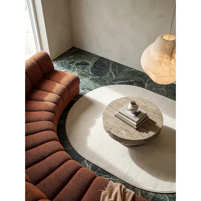 Teppich Antirutsch Creme 140x200 cm - ALDAN   Kadima Design
