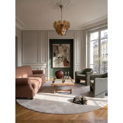 Teppich Antirutsch Sand 200x200 cm - ALDAN   Kadima Design