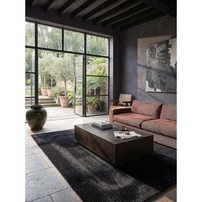 Teppich Antirutsch Schwarz 120x160 cm - ALDAN   Kadima Design