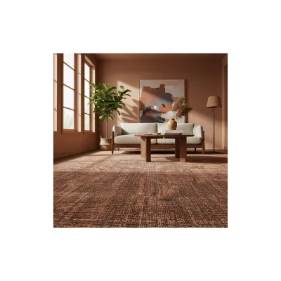 Teppich aus Baumwolle Waschbar KOFEL in Kupfer, einfarbig, 80 x 250 cm