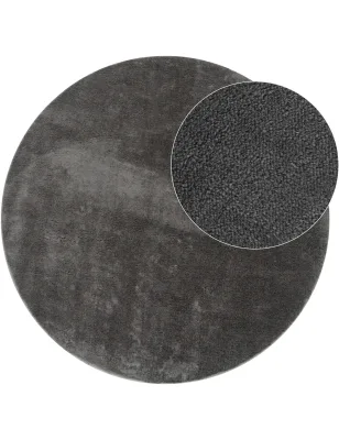 Teppich Calissa anthrazit 120 cm rund