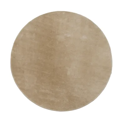 Teppich Calissa dunkel-beige 80 cm rund