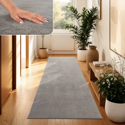 Teppich Calissa grau 80x300 cm